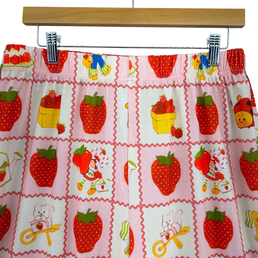Strawberry Shortcake SHEIN X Pink Character Print Pajama Pants XL Retro 80s 90s